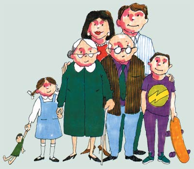 Tregenerasjonersfamilie
